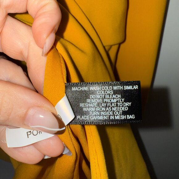Boston Proper Beyond Travel Classic Boyfriend Blazer - Marigold 16 - Picture 7 of 7